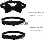 Cat Collar Breakaway with Bell and Removable Bow Tie Safety Buckle Velvet - Image 4