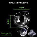 2 PCS Aquarium Plant Holder Top Hanging Fish Tank Plant Pot Aquarium Planter - Image 3