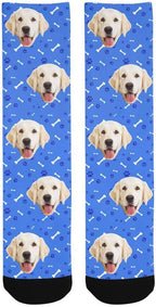 MyPupSocks Custom Personalized Photo Pet Face Socks, Cat and Dog Tracks Paws - Image 5