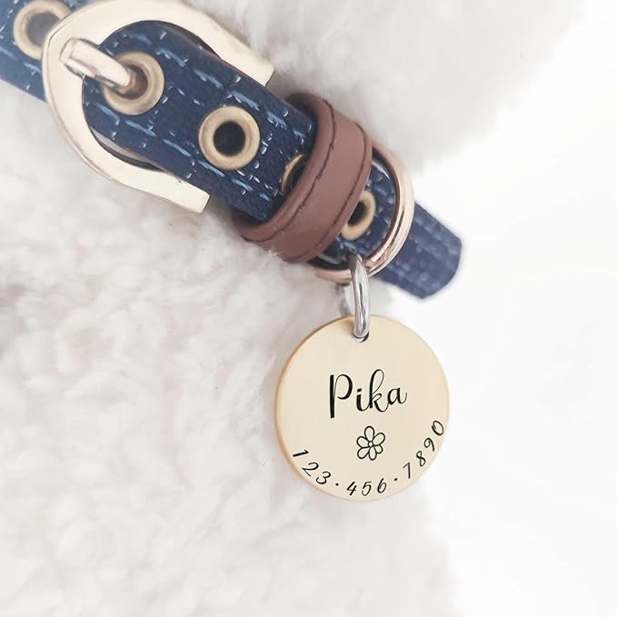 HM001 Cats Dogs ID Tags Personalized Lovely Symbols Pets Collar Name - Image 2