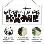 Welcome Sign for Front Door, Front Door Decor Wooden Hanging Sign for Wall Decor - Image 3