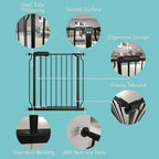 WAOWAO Baby Gate 71.65-76.38" Extra Wide Pressure Mounted Walk Through Swing - Image 2