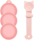 Cat Treat Spoon & 3 Pcs Can Lids | Cat Strip Feeder Squeeze by DORUI