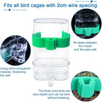 Hamiledyi No Mess Bird Feeders Automatic Parrot Feeder Drinker Acrylic Seed - Image 4