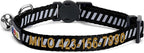 Pawtitas Personalized Black Reflective Cat Collar – Adjustable Custom Collar - Image 2