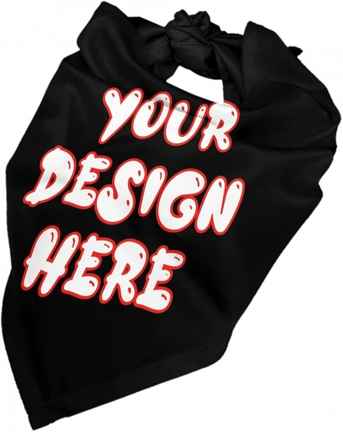 Custom Dog Bandana for Cat Dog Pet Add Your Design Personalized Neckwear - Image 7