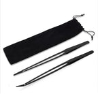 Mandala Crafts 15 Inches Black Stainless Steel Straight and Curved Aquarium - Image 4