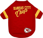 NFL Kansas City Chiefs T-Shirt for Dogs & Cats, Large. Football Dog Shirt for - Image 3