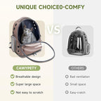 Cat Backpack Carrier, Breathable Cat Carrier Large Space Bubble Pet Backpack - Image 2