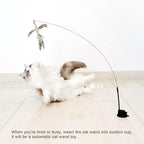 TTcat Cat Feather Toys Suction Cup, 2 Cat Wands, Interactive Toys - Image 7