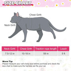 KOOLTAIL Cat Harness and Leash Set, Escape Proof Adjustable Kitten Harness - Image 2