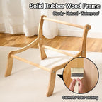Solid Wood Cat Couch Bed for Indoor Cats, Modern Cat Sofa - Image 7
