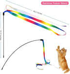 12PCS Interactive Kitten Toys, Retractable Indoor Cat Wand Toys - Image 5