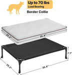 Veehoo Elevated Dog Bed with Waterproof Cushion Mat, Cooling Raised Dog Beds - Image 6