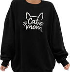 VIOLAVA Custom Cat Embroidered Christmas Sweatshirt – Personalized Pet Name - Image 4