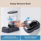 Gardner Pet Automatic Dog Water Dispenser Gravity Stainless Steel Water Waterer - Image 8