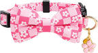 2 Pack Cotton Cat Collar with Bow Tie and Bell - Image 4