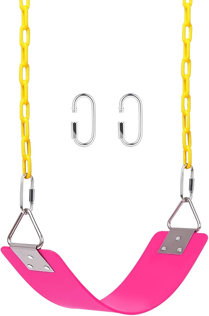 AGPTEK Swing Set, Seat with 66 Inch Anti-Rust Chains Thermoplastic Coated by AGPTEK