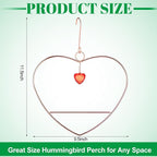 LemonRoad Hummingbird Swing, Tweet Heart Birdie Swing, Copper Hummingbird Perch - Image 2