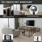 Dog Play Pen Indoors/Outdoor, 12 Panels Dogs Pen Play Pen - Image 4
