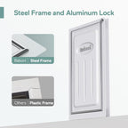 Baboni 3-Flaps Pet Door for Interior and Exterior Doors, Steel Frame and - Image 3