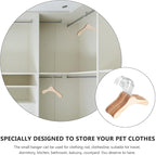 DOITOOL Wooden Dog Hangers for Pet Clothes 8.66 Inch Solid Wood Small Pet - Image 3