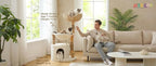 Modern Cat Tree for Large Cats, Wood Cat Tower for Indoor Cats, Real Branch - Image 2