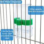 Hamiledyi No Mess Bird Feeders Automatic Parrot Feeder Drinker Acrylic Seed - Image 5