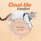 Dooradar Cat Harness and Leash Set, Escape Proof Safe Adjustable Kitten Vest - Image 6