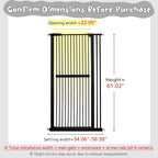 Lumizone Extra Tall Cat Gate 61.02" High Pressure Mounted Extra Wide - Image 2