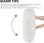 White Faux Fur Cat & Dog Beds 20 inches - Image 3