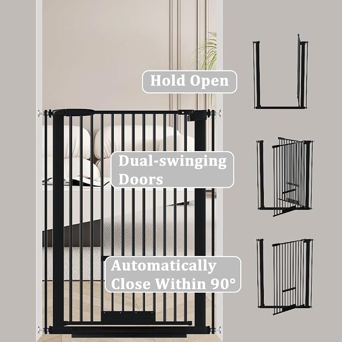 40.55" Tall 1.37" Ultra Narrow Spacing Dogs Pets Baby Gate - Image 7
