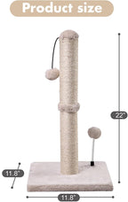 MECOOL Cat Scratching Post Premium Basics Kitten Scratcher Sisal Scratch Posts - Image 4