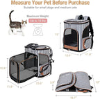 Lekereise Pet Carrier Backpack Expandable Cat Backpack - Image 2