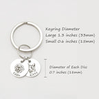Anavia Personalized Pet Portrait Keychain, Customized Pet Photo Handmade - Image 3