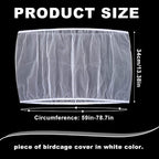Bird Cage Seed Catcher Skirt, Bird Cage Mesh Net Cover, Parakeet Cage Skirt - Image 2