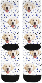 MyPupSocks Custom Personalized Photo Pet Face Socks, Cat and Dog Tracks Paws - Image 5