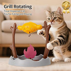 Cat BBQ Toy, Pets Dry Food Dispenser, Cats Slow Feeding Snack Bowl, Grilled - Image 4