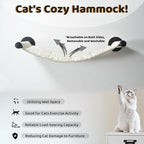 Cat Hammock Wall Mounted, 22.83 x 12.44 inch Wall Mounted Cat Shelves, Metal - Image 3