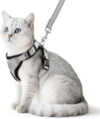 PUPTECK Cat Harness and Leash Set Escape Proof Reflective Cat Walking Harness by PUPTECK