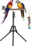 Adjustable Bird Perch Stand, 16-62 Inch Height Adjustable Bird Training Perch by HOSUKKO