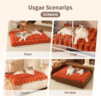 Self-Warming Cat Bed, Plush Faux Fur Pet Bed Mat - Image 8
