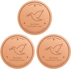 3Pack Bird Bath Copper Purification Disk | 0.6mm Reinforced 99.9% Pure Copper | by Unknown
