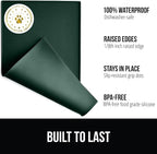 GORILLA GRIP 100% Waterproof Raised Edge BPA Free Silicone Pet Feeding Mat - Image 2
