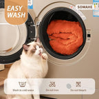 Self-Warming Cat Bed, Plush Faux Fur Pet Bed Mat - Image 7