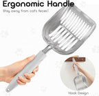 Cat Litter Scoop, Metal Cat Scooper, Plastic Handle Scoop, Sifting Shovel - Image 4