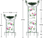 HONGLAND 36.5" Metal Bird Bath - Image 2