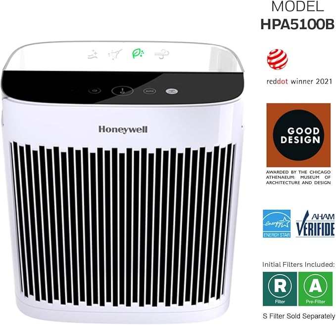 Honeywell HEPA Air Purifier for Home, 938 Ft² Rooms in 1 hour, Turbo Clean - Image 8