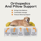 Large Dog Bed Orthopedic Washable | Beds Bolster Pet - Image 2