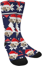 Custom Face Socks, Personalized Dog Lover Pet Photo Picture on Socks Unisex by Enjoy-yjl